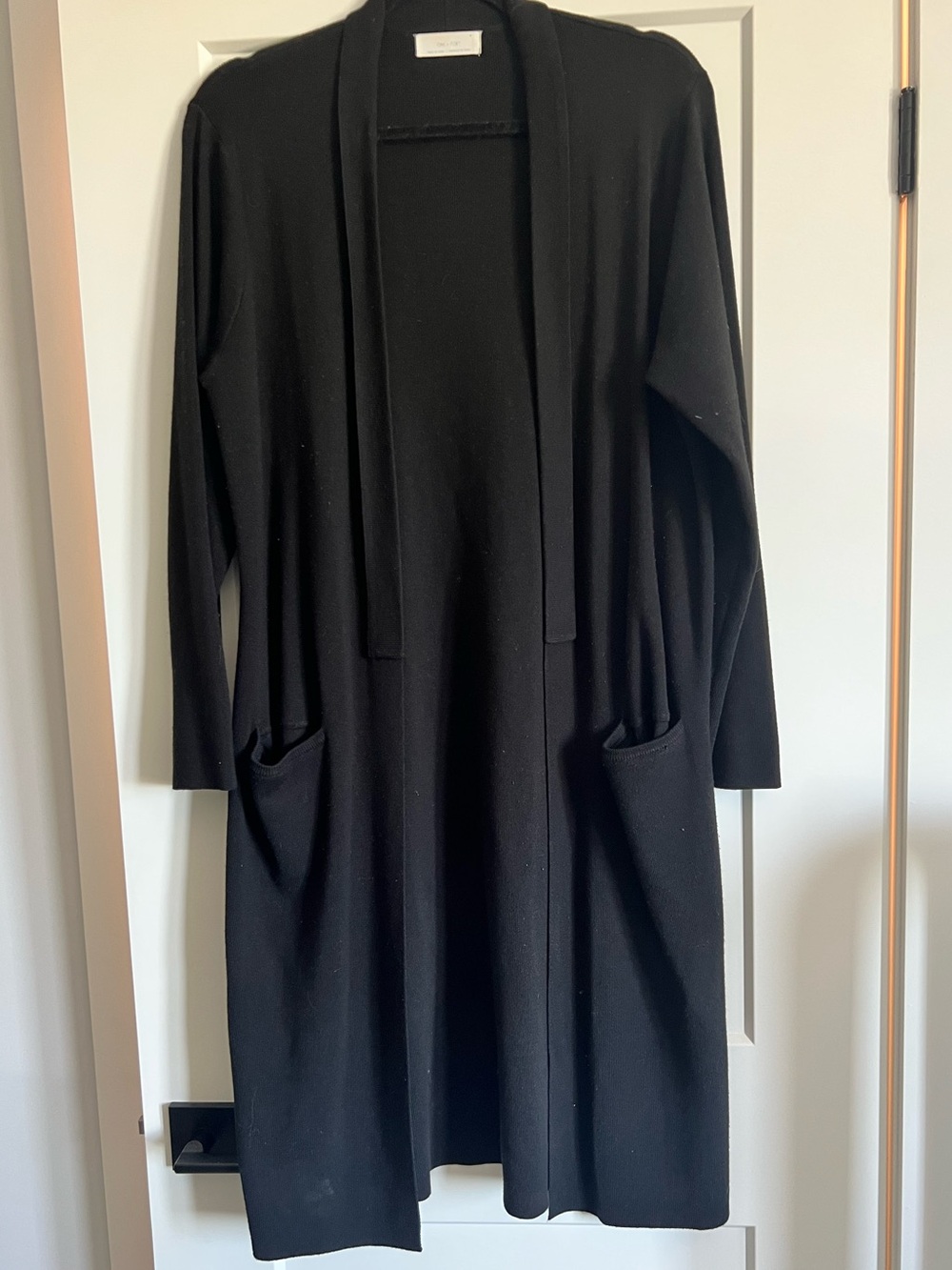 Oak & Fort Black Robe Cardigan
